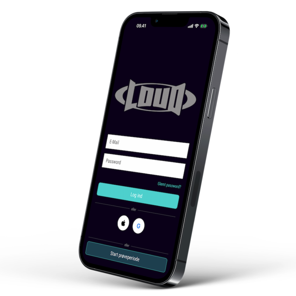 Iphone with Loud Music Login page